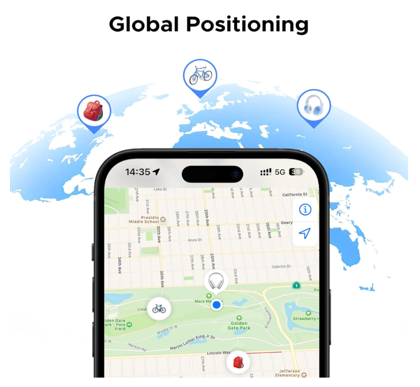 UGREEN Smart Finder Card – كارت ذكي لتتبع المفقودات (بطارية تدوم حتى 7 سنوات)